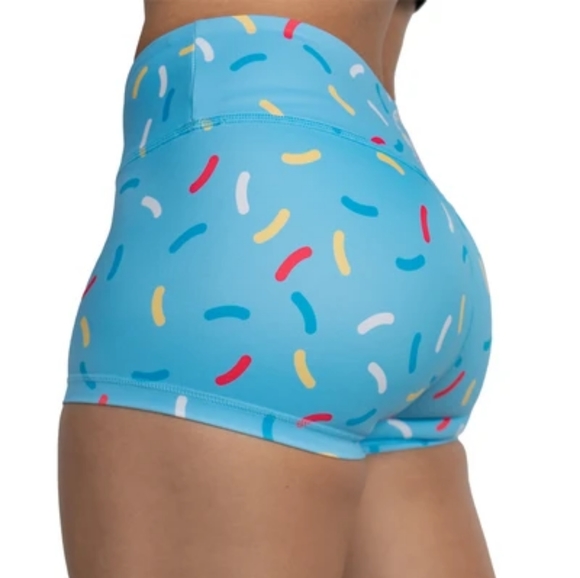 Feed Me Fight Me Blue sprinkle shorts - Picture 1 of 5